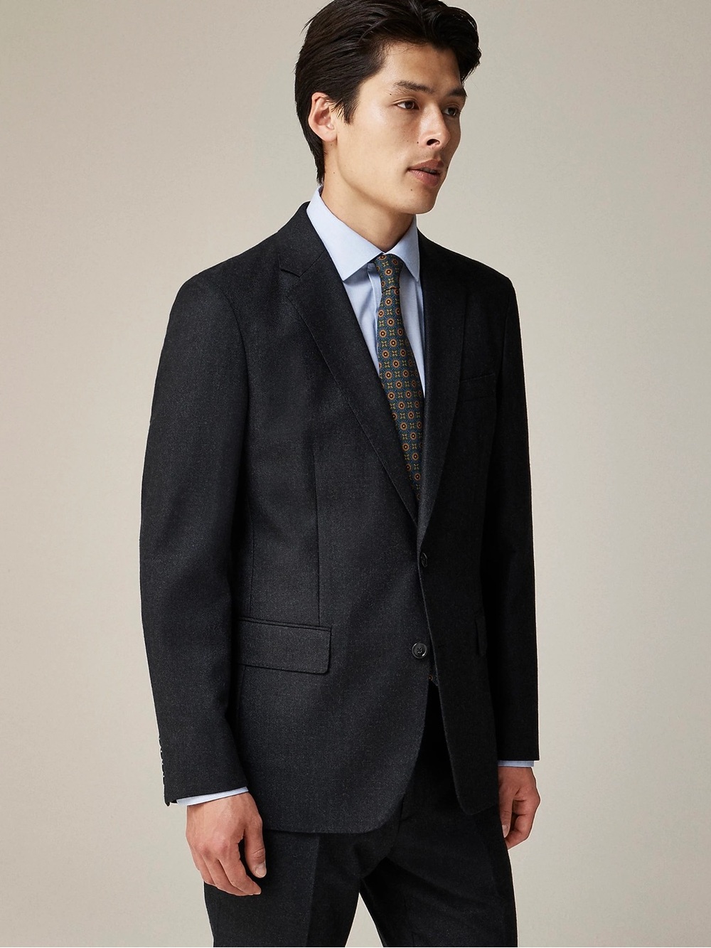 NWT Men's J.Crew Dark Gray Wool-Blend Tailored Suit Jacket Size 39R